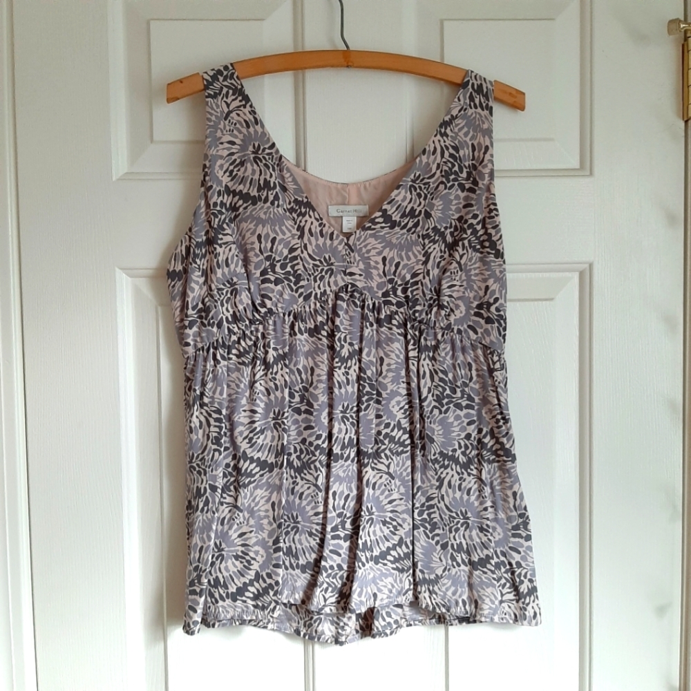 Garnet Hill Woman's Silk Sleeveless Top, 10P